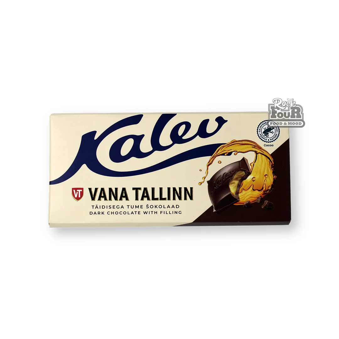 Մուգ շոկոլադե սալիկ «Kalev Vana Tallinn Cream» միջուկով 103գ